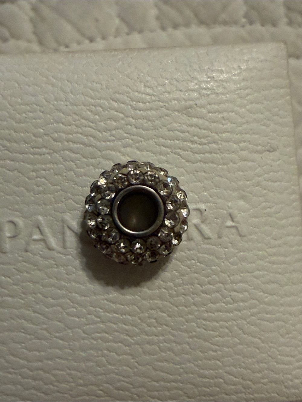 Pandora Silver Pave Wine Glass & Rondelle Charm Set in Silver - Picture 3 of 6